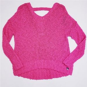 NWT Hollister knitted pink sweater size xs